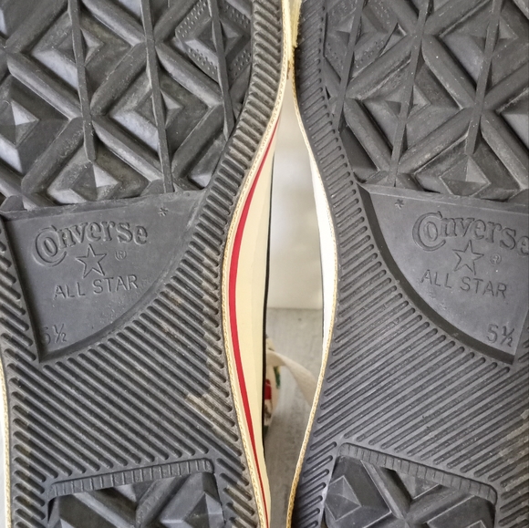 Vintage Converse All Star All Nations Flags World Peace Men's Size 5.5 - Picture 15 of 15